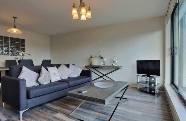 Modern 3 bedroom apartment, with city river views!