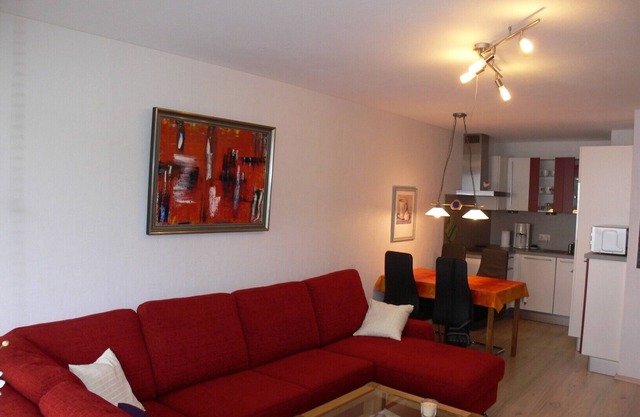 Modern apartment with swimming pool, sauna and WiFi in the climatic health resort of Obermaiselste