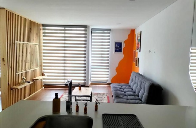 Modern apartment in new building.
