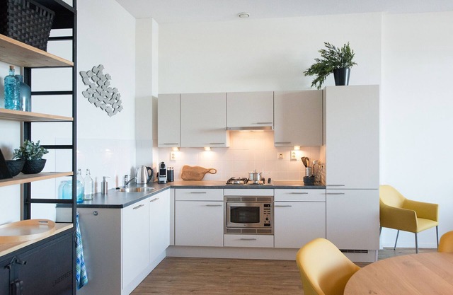 Modern apartment in the Scheveningen harbor