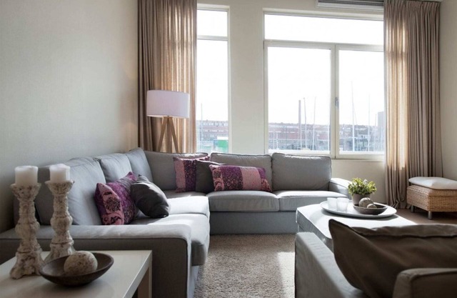 Modern apartment overlooking the harbor