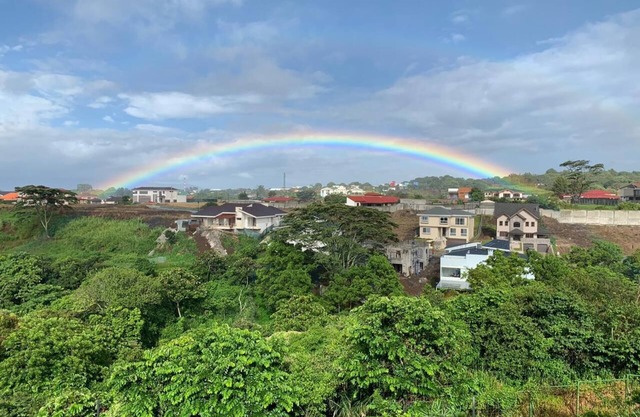 Modern apartment with mountain views