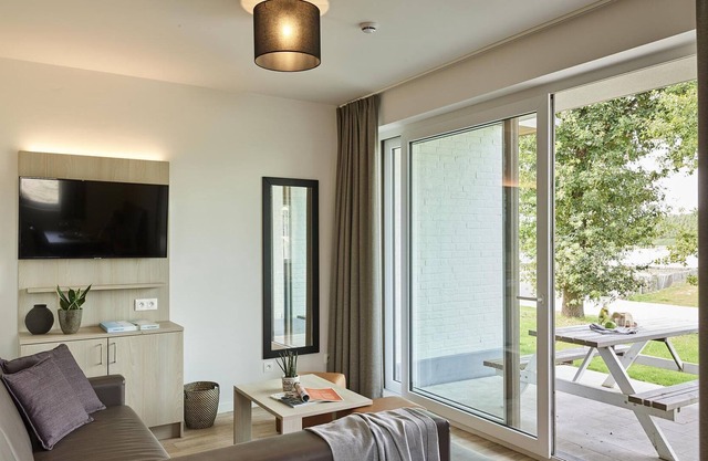Modern apartment with dishwasher, on a resort, near a recreational lake