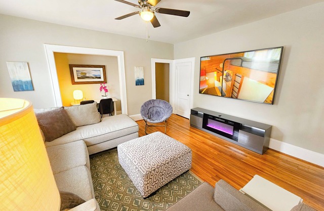 Modern Apt 86" TV!
