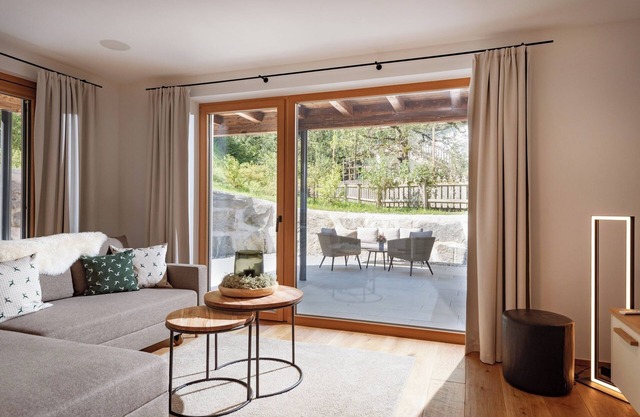 Modern chalet with a spacious patio