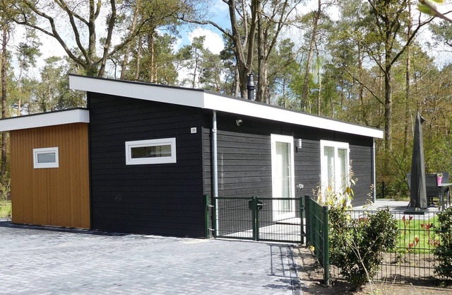 Modern chalet for the disabled, at the forest