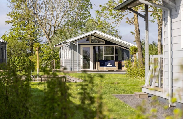 Modern chalet near Lake Sneek