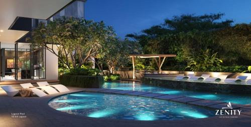 Modern District 1 2BR&3BR D1&Zenity apartment OUTDOOR Jacuzzi Pool