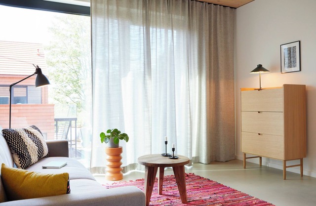 Modern duplex apartment with rooftop terrace.
