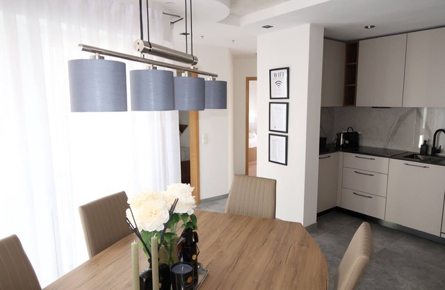 Modern family apartment in Koblenz with balcony