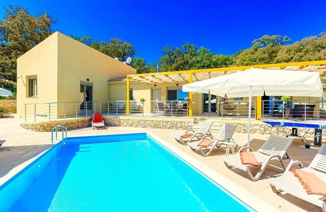 Modern Family Villa with Private Pool just 10 minutes from the Sandy Beaches at Rethymno!