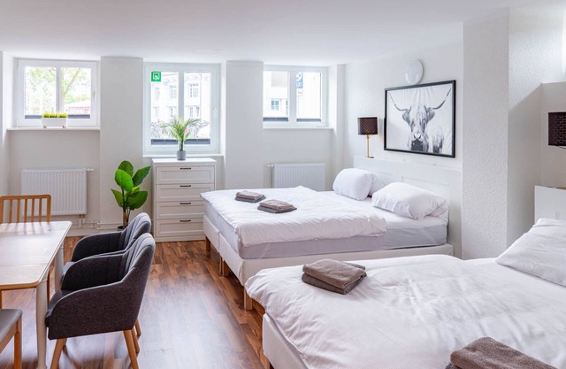 Modern furnished apartment for 8 persons directly at Rostock main station.