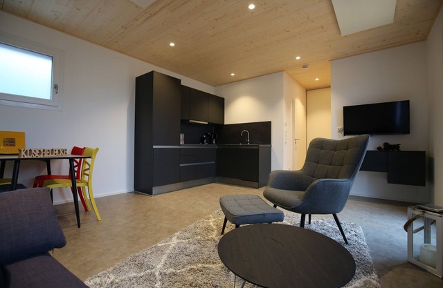 Modern furnished vacation home on the first floor (50sqm) with terrace and garden area