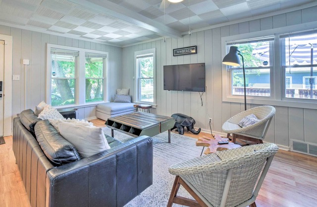 Modern Home w/ Grill, Steps to Lake Michigan!