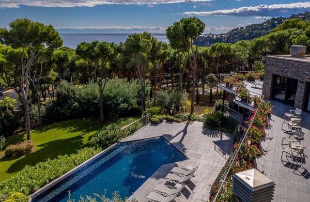 Modern house with beautiful heated swimming pool