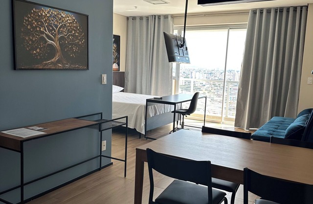 Modern studio with amazing view and garage