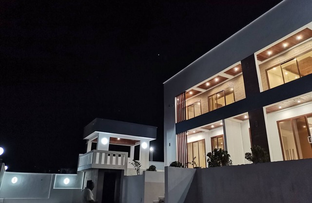 Modern two-rooms spacious apartment with pool, terrace,amazing sea and town view