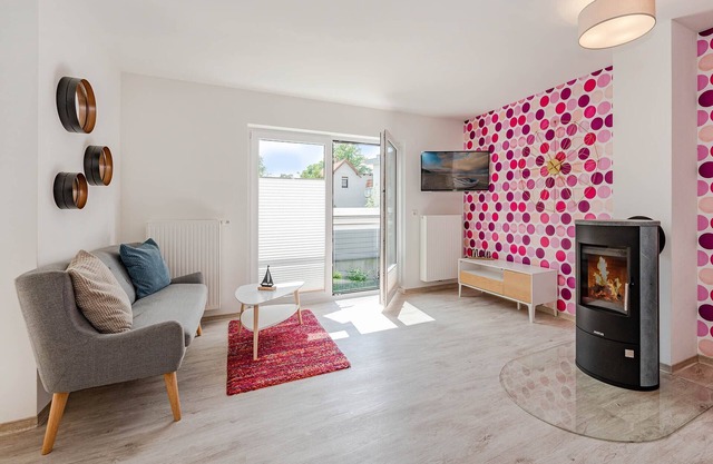 Modern vacation apartment in Heringsdorf with balcony - just 800 m from the beach