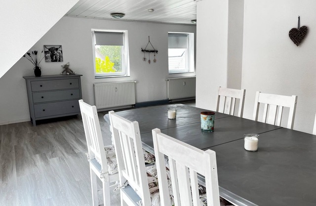 Modern vacation apartment with large balcony in Königslutter am Elm! Dogs welcome
