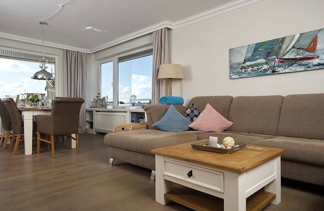 Modern vacation apartment with large roof terrace and private sauna in Westerland