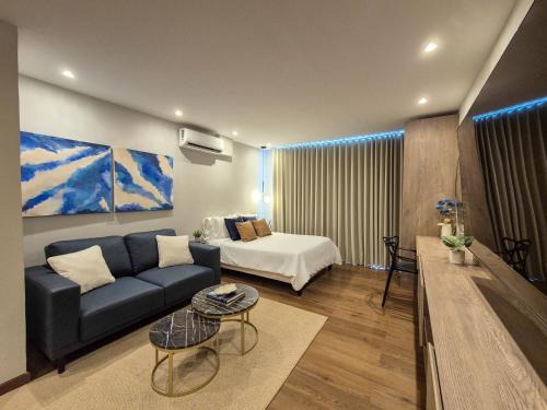 Moderna suite con balcón a pasos de la playa
