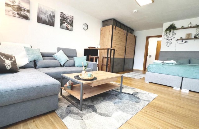 Moderne, 1-Zimmer Ferienwohnung mit Bergblick