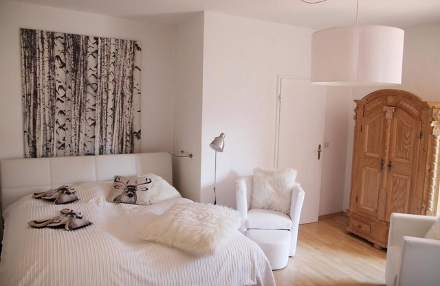 Moderne Fewo mit Balkon und Sauna - ideal zu zweit