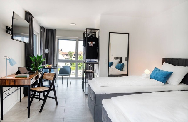 Moonliving Modern Double Studio in Eching near Munich