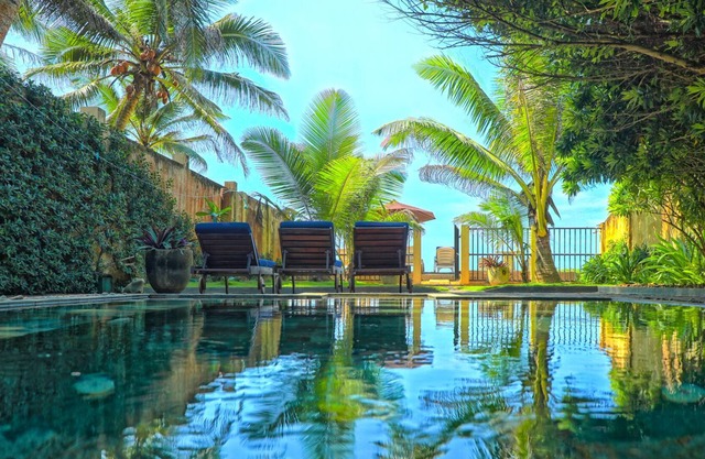 Moonstone Villa a hidden gem on an almost private beach on the Indian Ocean.