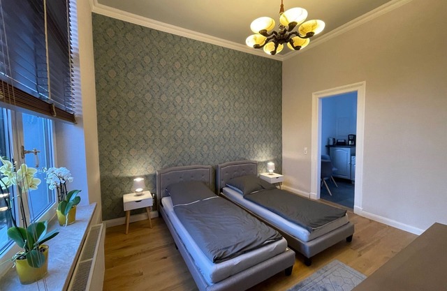 Moritz townhouse-modern apartment in the style of the old + garden shed