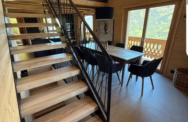 Mountain chalet in Champéry, with panoramic view of the Dents du Midi mountains