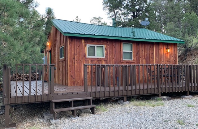 Mountain-side Cabin with hot tub! Close To Town And Skiing on 1.1 acres.