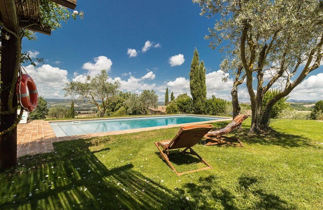 My Rental Homes - Villa Molinazzo 10: pool and lovely view of the surrounding hills