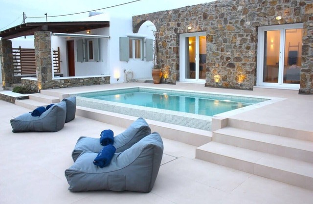 Mykonian Luxury Light Blue Villa with Private Pool