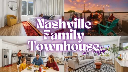 Nashville Townhouse with Rooftop & Modern Comfort