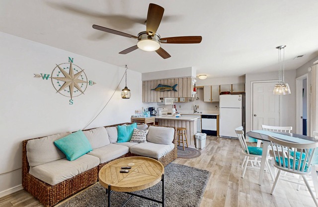 Nautical-Themed, Ground-Floor Getaway w/Free WiFi, Patio, Shared Pool, & Tennis