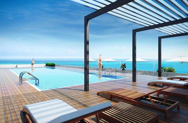 Negombo Ocean Breeze residency-Alandra with Seaview and rooftop pool.