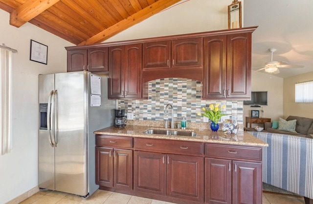 Nestled alongside the Marina is a pristine and private cottage