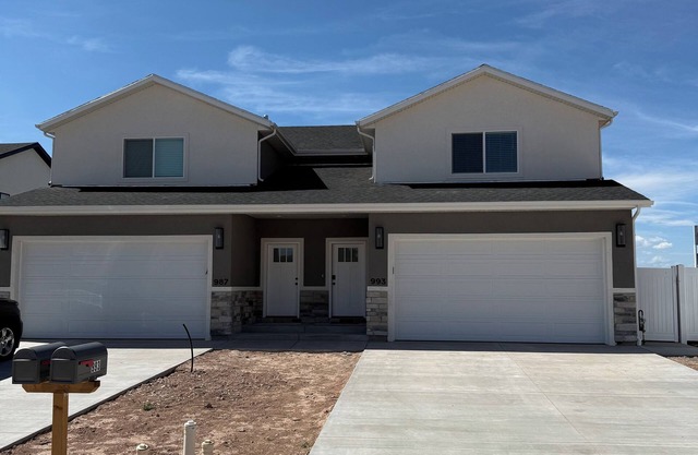 NEW 2025 3-bedroom 2.5 bath twin home in Richfield Utah with 2 car garage
