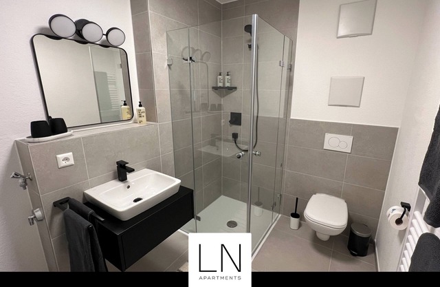 New apartment in central location with garden