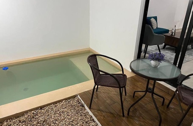 New & beautiful apartment GF with private pool