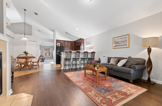 NEW! Cozy home w fire pit, minutes from airport! Foosball table & so much more!