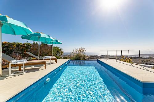 "NEW" Deluxe designer Villa Infinity, with Panoramic sea views,own exclusive heated private pool, subtropical gardens
