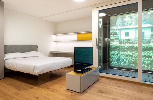 New high tech apartment complex Modern, simple and stylish