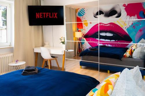 NEW! Modernes 2 Zimmer Apartment, Zentral, 6Pers