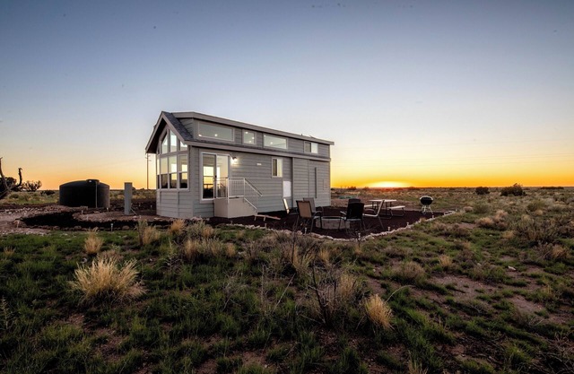 New Tiny Home on Private 1 Acre with Power, AC/Heat, Starlink Internet