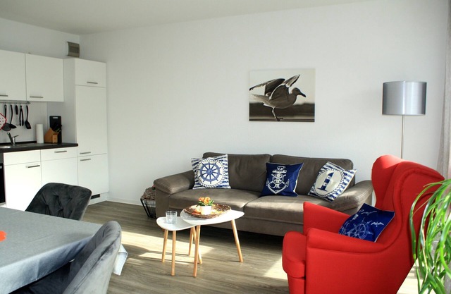 New vacation apartment with sunny balcony and large bicycle cellar