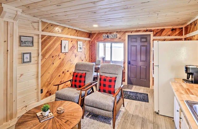 NEW! Waterfront Studio Cabin w/ Private Fire Pit!