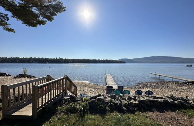 Newfound Lake home with access to waterfront beach