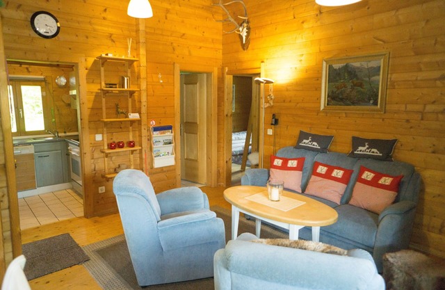 Non-smoking log cabin in the holiday village for families with children a. dog